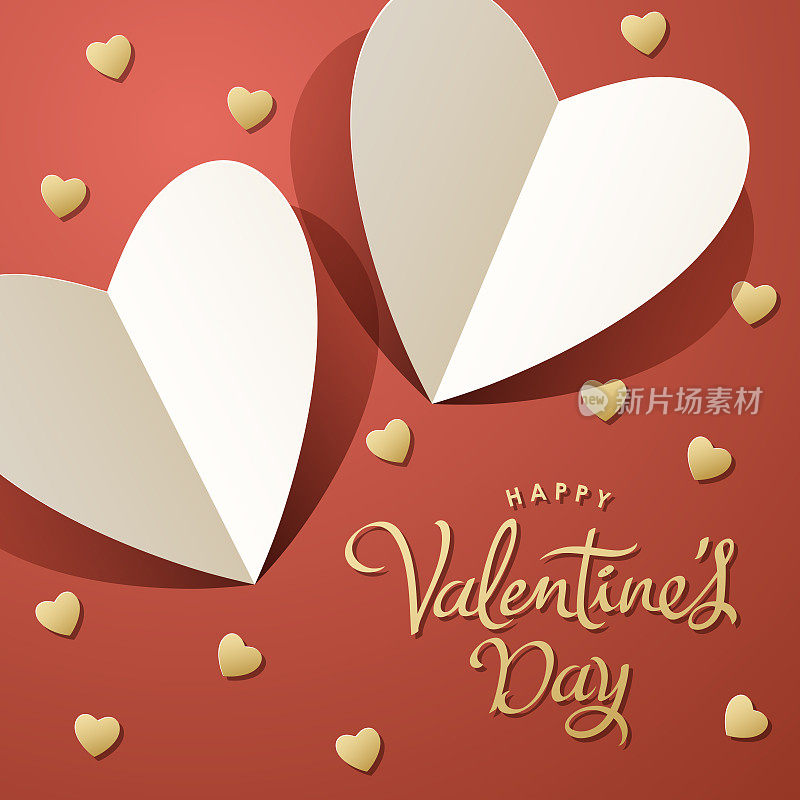 Valentine’s Hearts Paper Craft
